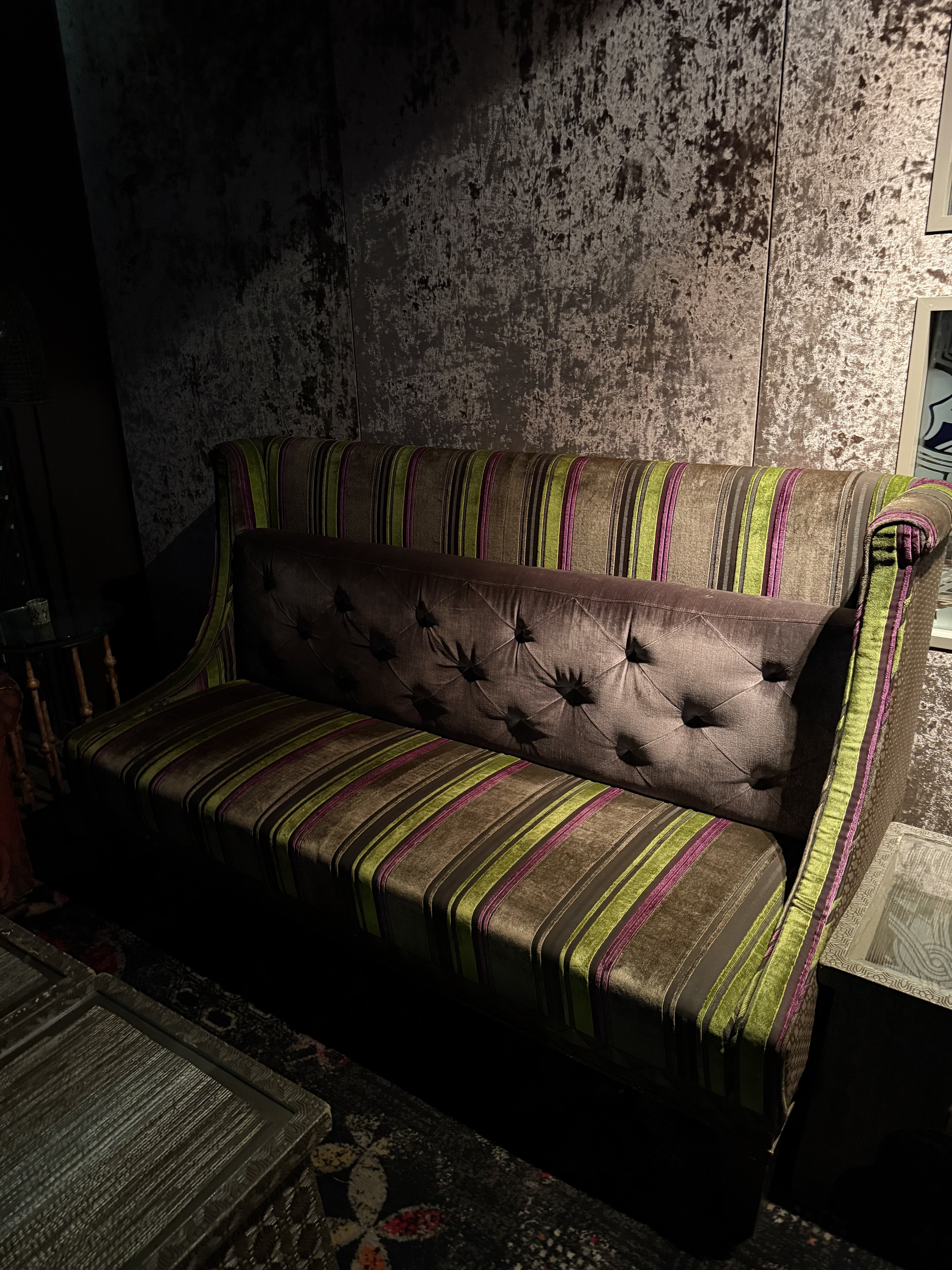 Plush “Love Seat” Dining Couch