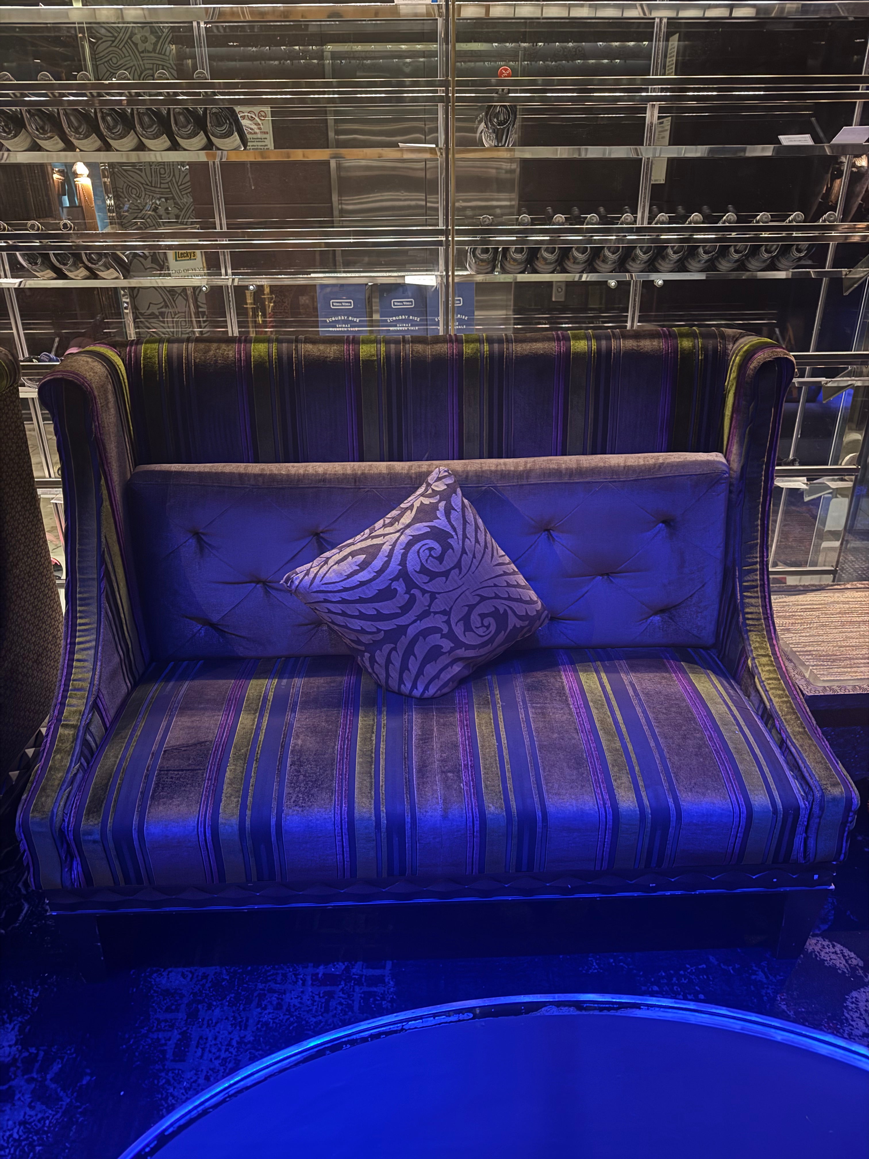 Plush “Love Seat” Dining Couch